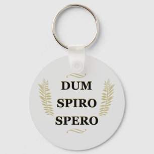 dum spiro spero, latin phrase key ring