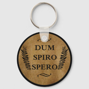 dum spiro spero, latin phrase key ring