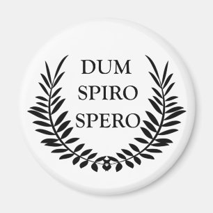 dum spiro spero, latin phrase magnet
