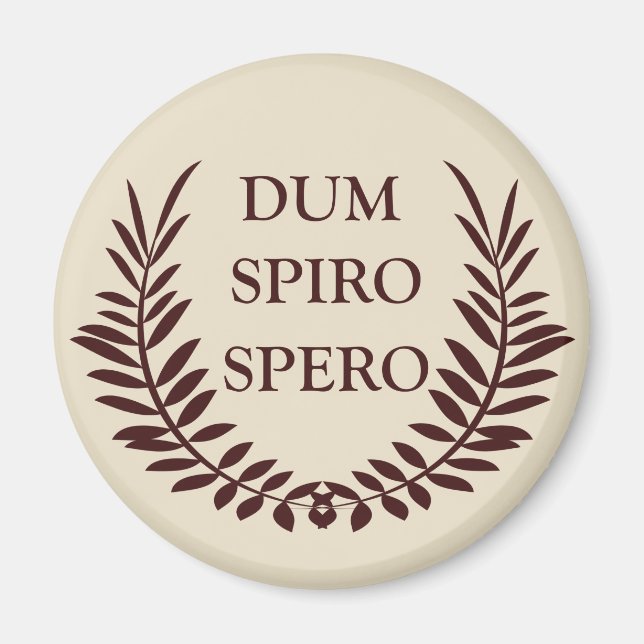 Dum spiro spero magnet (Front)