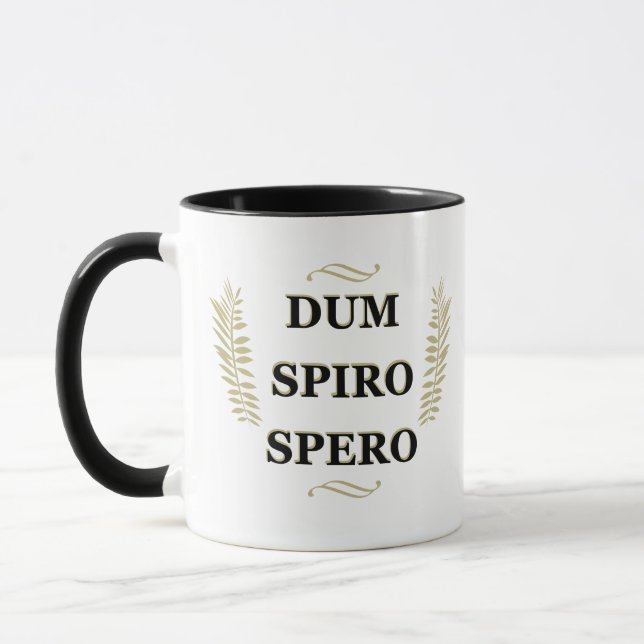 Dum spiro spero mug (Left)