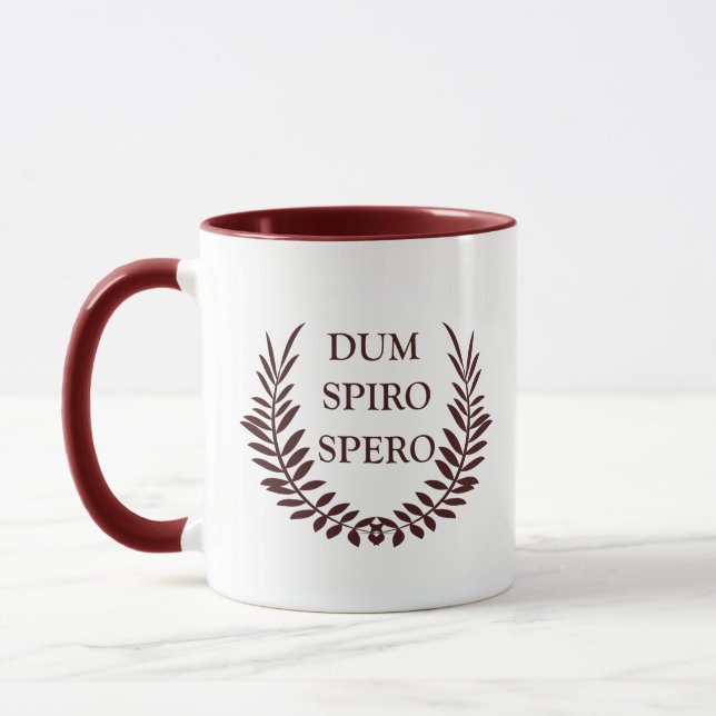 Dum spiro spero mug (Left)