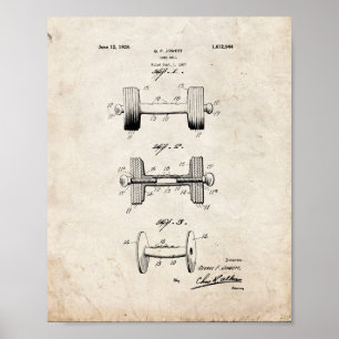 Dumb-bell Patent - Old Look Poster