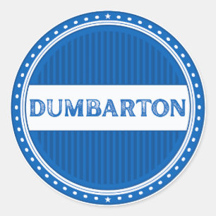 Dumbarton City Pride Emblem – Scottish Identity Classic Round Sticker