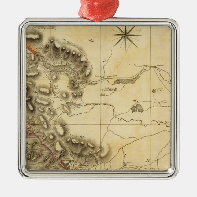 Dumbartonshire Metal Tree Decoration (Front)