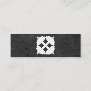 Dumbbell Cross Personal Trainer (slate) Mini Business Card