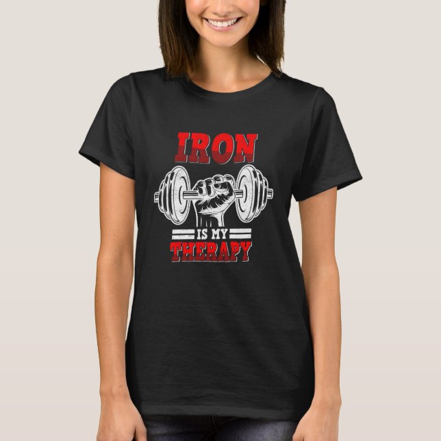 Dumbbell Fitness Muscle Building Weight Lifting Mu T-Shirt (Front)