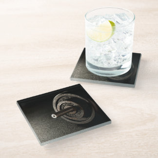 Dumbbell Glass Coaster