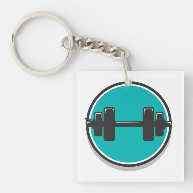 Dumbbell Key Ring (Front)