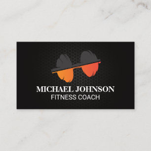 Dumbbell Logo Fitness Business Card