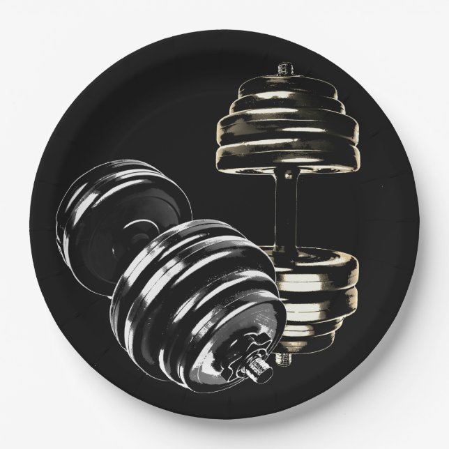 Dumbbell Party Plate (Front)