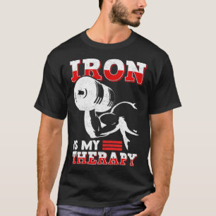 Dumbbell Traning Iron Stemming Muscle Building Wei T-Shirt