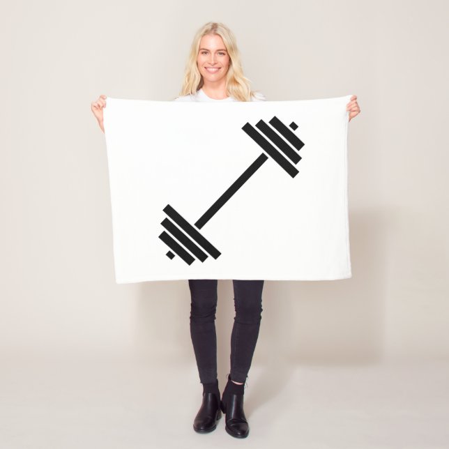Dumbbells Fleece Blanket (In Situ)