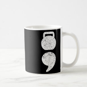 Dumbell,semicolon- Mental Health Awareness Persona Coffee Mug