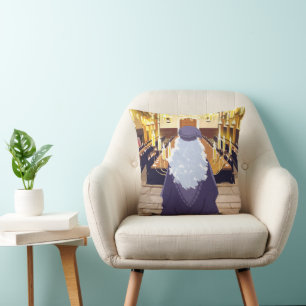 Dumbledore Speaking in the Hogwarts Great Hall Cushion