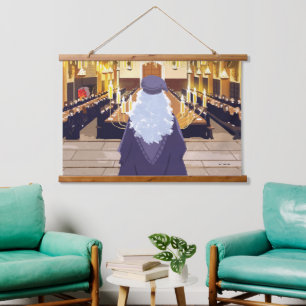 Dumbledore Speaking in the Hogwarts Great Hall Hanging Tapestry