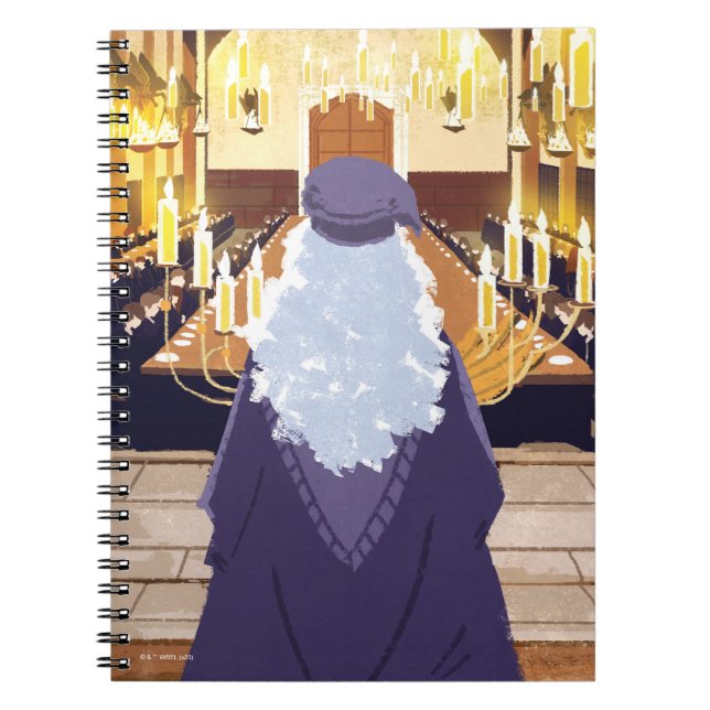 Dumbledore Speaking in the Hogwarts Great Hall Notebook (Front)