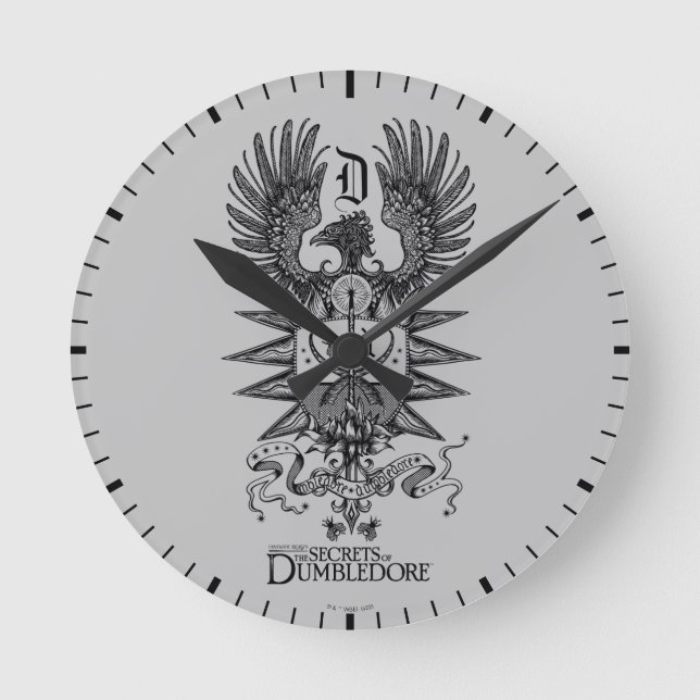 Dumbledore's Crest Round Clock (Front)