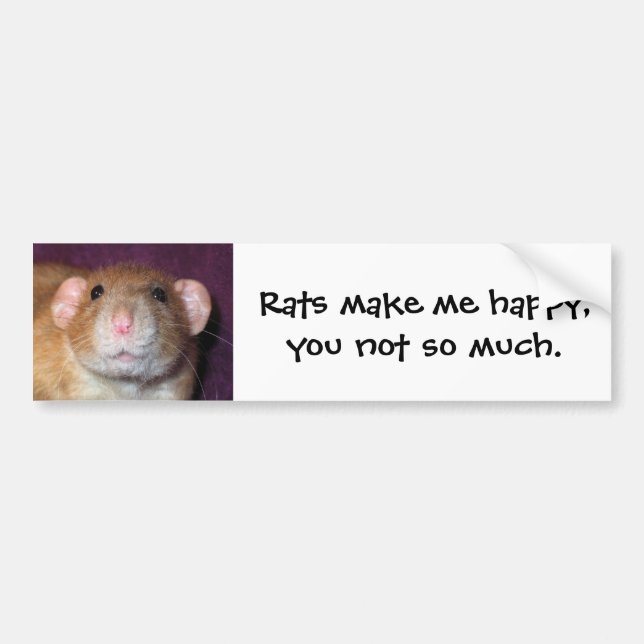 Dumbo Rat Bumper Sticker (Front)