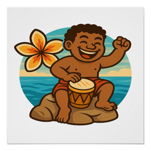 Dumi Ocean Drummer Poster (Front)