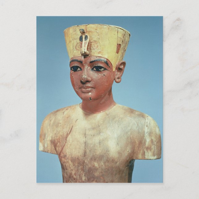 Dummy' of the young Tutankhamun  wearing Postcard (Front)