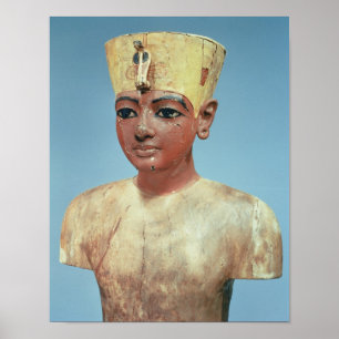 Dummy' of the young Tutankhamun wearing Poster