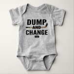 Dump and Change Hockey Baby Bodysuit Colour Sticks<br><div class="desc">hockey baby bodysuit. dump and change hockey sticks colour design.</div>