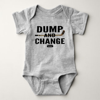 Dump and Change Hockey Baby Bodysuit Colour Sticks