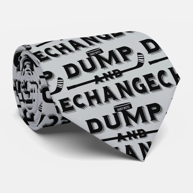 Dump and Change Hockey Tie (Rolled)