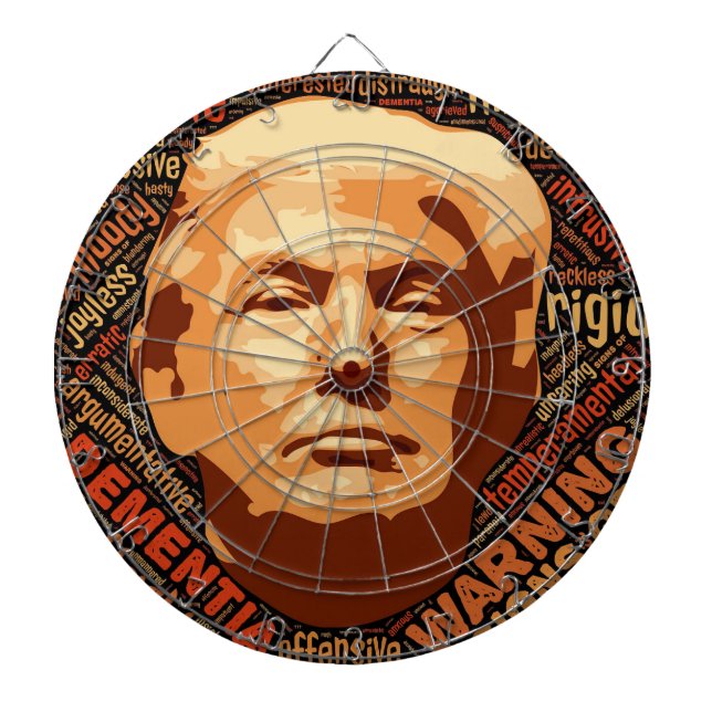 Dump Donald Trump Not My President Idiot Dartboard (Front)