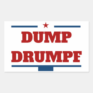 Dump Drumpf Rectangular Sticker