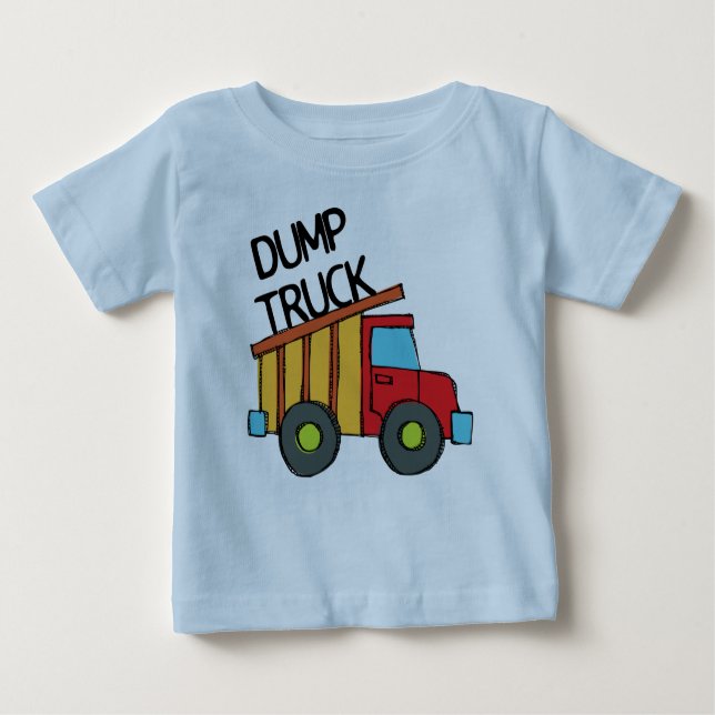 Dump Truck Baby T-Shirt (Front)