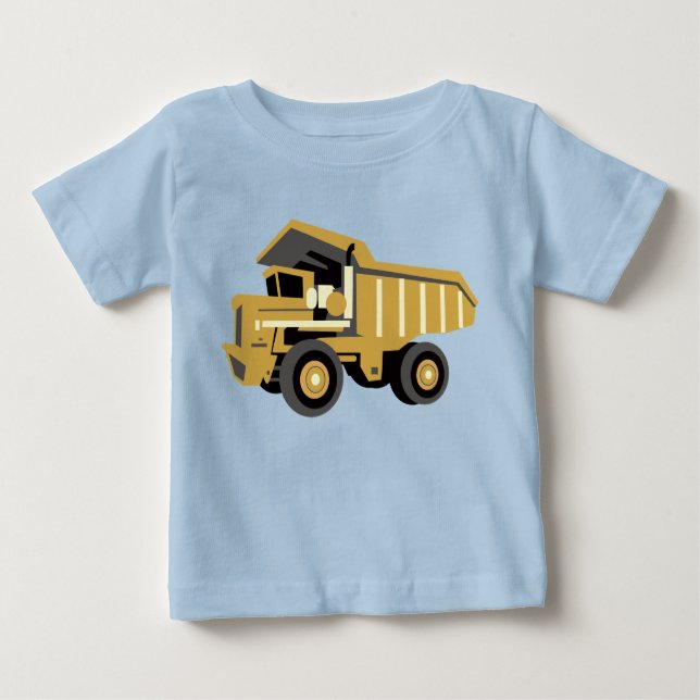 Dump Truck Baby T-Shirt (Front)
