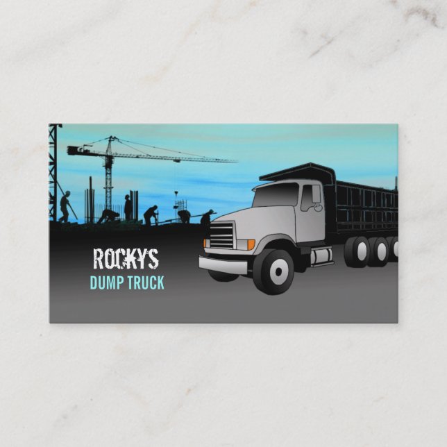 Dump Truck Business Cards (Front)