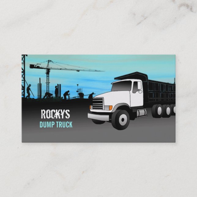 Dump Truck Business Cards (Front)