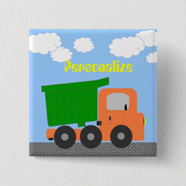 Dump Truck Button Badge (Front)