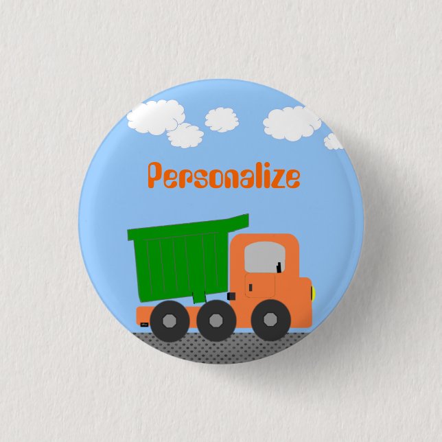Dump Truck Button Badge (Front)