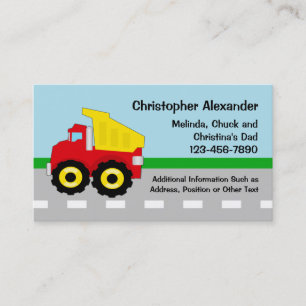 Dump Truck Calling Card