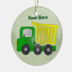 Dump Truck Christmas Ornament (personalise)