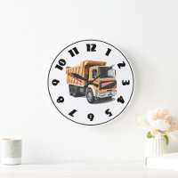 Dump Truck Clock