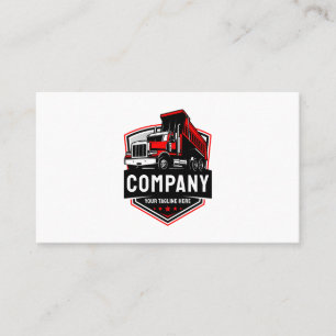 Dump Truck Construction Heavy Equipment Work Truck Business Card