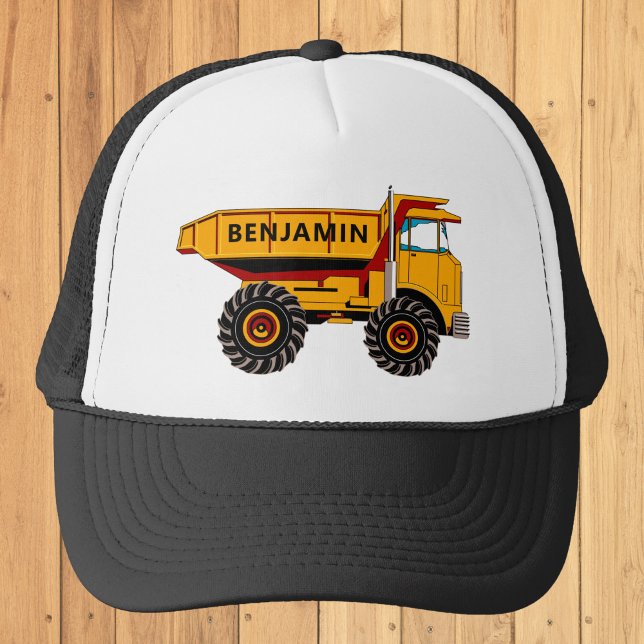Dump Truck Construction Kids Trucker Hat (Creator Uploaded)
