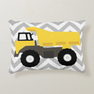 Dump Truck Construction Trucks Decorative Cushion