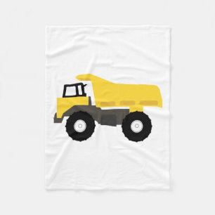 Dump Truck Construction Trucks Fleece Blanket