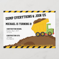 Dump Truck & Dirt Construction Zone Birthday