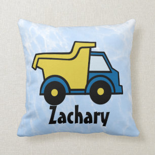 Dump Truck Personalised Throw Pillow