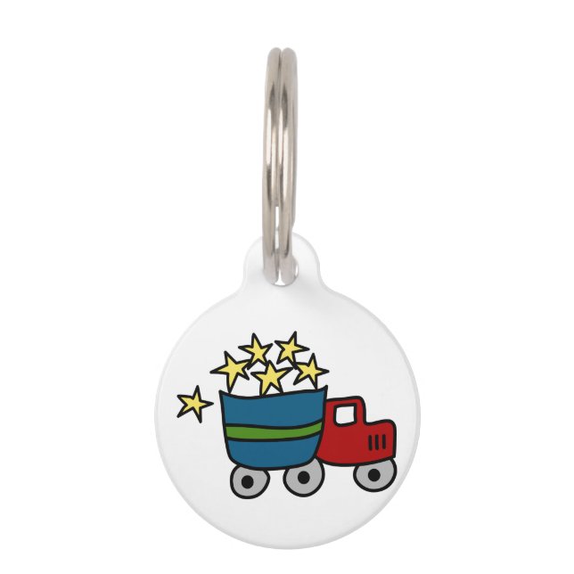 Dump Truck Pet Tag (Front)