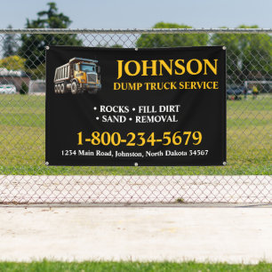 Dump Truck Service Banner
