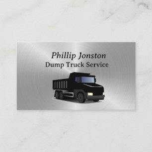 Dump Truck Service Business Card