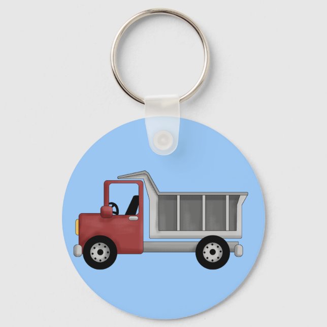 Dump Truck T-shirts and Gifts Key Ring (Front)